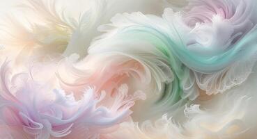 A colorful abstract painting with swirls photo