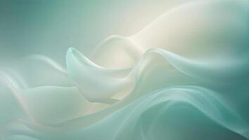 Serene Abstract Gradient Background in Teal and White with Soft Texture and Diffused Light. photo