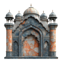 An ornate stone structure reminiscent of a Mughal architectural design png