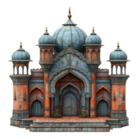 An Indian inspired building with several domes and elaborate architecture png