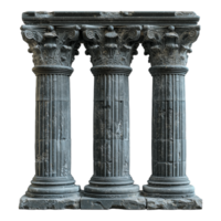 Ancient marble columns architecture showcases classical architecture aesthetics details png