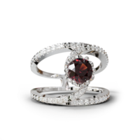 White Gold Radiant Glow Ring png