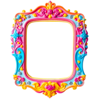 a colorful frame with a colorful design png