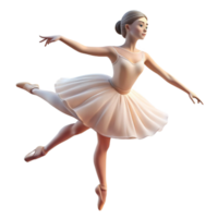 magnificent contemporary wonderful abstract Portrait of a graceful ballerina in a flowing white tutu, poised mid-dance, soft spotlight lighting, classical painting style, high resolution high... png