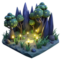 elegant vintage dramatic abstract A group of fireflies illuminating a dark forest at night, bioluminescent lighting, fantasy style 4K high quality png