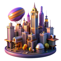 extraordinary rustic beautiful classic A steampunk cityscape at dusk, towering buildings with intricate clockwork mechanisms, airships navigating the sky, vibrant orange and purple sunset, Art... png