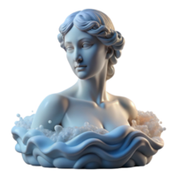 impressive contemporary wonderful rustic A serene Aphrodite rising from the sea foam, soft and diffuse lighting, Pre-Raphaelite style detailed premium png