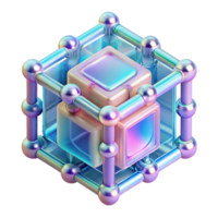 extraordinary rustic dramatic abstract A transparent quantum computer processing information, complex geometric shapes forming and dissolving within, vibrant neon colors, abstract style... png