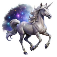 wonderful minimalist wonderful abstract A majestic unicorn with a silver mane and horn, galloping through a field of stardust, nebulae swirling in the distance. Dreamlike, ethereal lighting.... png