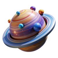 dramatic traditional extraordinary abstract A massive, orbital platform, teeming with activity, orbits a vibrant gas giant, illuminated by the planet's swirling colors.... png