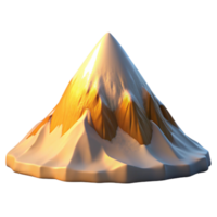dramatic abstract wonderful classic A snow-covered mountain peak at sunrise, golden light, majestic atmosphere, landscape photography style professional authentic png