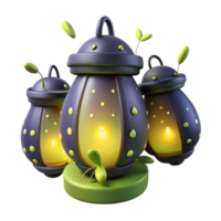 serene rustic elegant modern A group of fireflies at night in a forest, bioluminescent light, magical atmosphere, fantasy art style high resolution 4K png