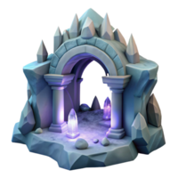 extraordinary creative elegant contemporary A crystal cave with naturally formed arches and columns, ethereal lighting, fantasy, photograph, high resolution professional png