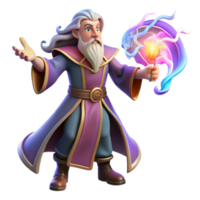 extraordinary minimalist wonderful traditional A powerful wizard casting a spell of swirling, multicolored energy, lightning illuminating his face, Greg Rutkowski style, dynamic pose original detailed png