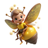 magnificent vintage elegant rustic A tiny, mischievous pixie riding a giant bumblebee through a field of glowing fireflies at twilight, soft, painterly style, warm color palette exclusive high quality png