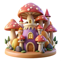 impressive traditional impressive creative A whimsical gnome city built into giant mushrooms, intricate details, warm, inviting lighting, fantasy art style professional genuine png