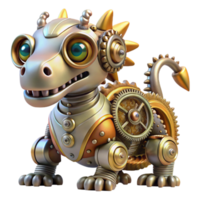 serene rustic wonderful abstract A whimsical, clockwork dragon with gears and cogs visible beneath its metallic skin, warm, steampunk lighting, digital art style high resolution premium png