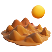 impressive artistic vibrant abstract A desert landscape at noon, scorching sun, harsh shadows, minimalist style professional high resolution png