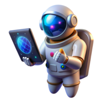 serene classic vibrant creative A lone astronaut floating in space, holding a sleek, futuristic tablet displaying complex equations, illuminated by the distant glow of a nebula, photorealistic... png