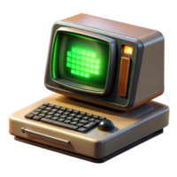stunning modern beautiful traditional A vintage computer terminal displaying cryptic code, green text on a black screen, bathed in the warm glow of an incandescent desk lamp, retro style exclusive... png