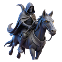 elegant rustic elegant rustic A mysterious, hooded figure riding a skeletal steed through a desolate wasteland, ominous lighting, dark fantasy art genuine genuine png