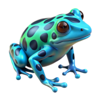 extraordinary abstract stunning modern A vibrant poison dart frog, magnified 10x, intricate skin textures visible, neon bioluminescent patterns glowing in a dark rainforest setting, macro... png