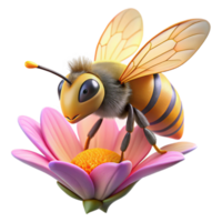 extraordinary contemporary elegant modern A close-up of a bee collecting pollen from a flower, detailed textures and vibrant colors, macro photography with bokeh effect original high resolution png