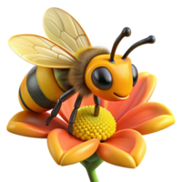 magnificent classic vibrant artistic A close-up of a bee collecting pollen from a flower, detailed textures and vibrant colors, macro photography with bokeh effect high resolution 4K png
