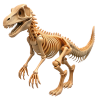 wonderful artistic extraordinary abstract An intricate, skeletal dinosaur fossil, lit dramatically from below, museum exhibit style professional authentic png