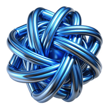 sereno minimalista magnífico abstrato uma campo do entrelaçado, metálico fios, refletindo uma frio, azul-aço luz, construtivista estilo exclusivo profissional png