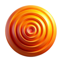 deslumbrante artístico extraordinário clássico uma Series do concêntrico círculos, irradiando para fora dentro tons do laranja e vermelho, iluminado de uma esquentar, fogosa brilho, op arte estilo autêntico profissional png