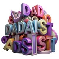 stunning traditional stunning minimalist A chaotic jumble of letters and numbers, in varying sizes and fonts, illuminated by a flickering neon sign effect, Dadaist style high quality detailed png