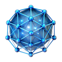 elegant abstract vibrant modern A network of interconnected, glowing lines, forming a complex, three-dimensional grid, illuminated by a pulsating, electric blue light genuine high resolution png