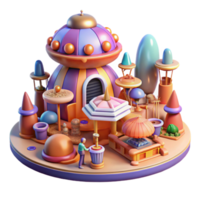 stunning contemporary wonderful traditional A bustling marketplace on a distant planet, filled with alien vendors and strange technology, warm, vibrant colors, dynamic lighting, art nouveau style... png