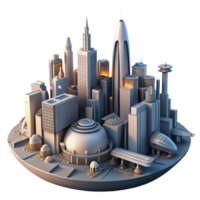 beautiful modern beautiful abstract A futuristic city built on the back of a colossal space creature, towering skyscrapers and flying vehicles, sunset lighting, retro-futuristic style authentic 4K png