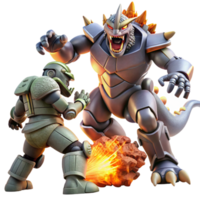 extraordinary classic serene abstract A giant robot battling a colossal space monster, intense dynamic lighting and explosions, comic book style original high quality png