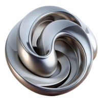 serene modern vibrant creative Abstract architectural sculpture, polished metal, swirling forms, dramatic spotlighting, modern art, high quality premium png