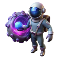 wonderful modern dramatic modern A lone astronaut holding a glowing orb of data, surrounded by swirling nebulae, cosmic horror style, dark and mysterious lighting authentic genuine png