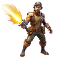 serene minimalist elegant abstract A lone steampunk warrior, clad in leather and brass, wielding a glowing energy sword, backlit by a fiery explosion, gritty and realistic style high resolution... png