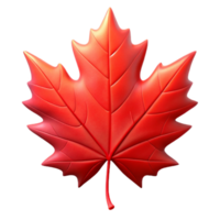 vibrant abstract stunning classic A single, perfect red maple leaf, backlit by the setting sun, veins glowing, hyperrealistic style high quality genuine png