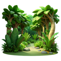 elegant minimalist stunning modern A lush jungle scene, dappled sunlight filtering through the canopy, vibrant greens and deep shadows, Art Nouveau style authentic 4K png