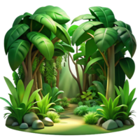 magnificent minimalist impressive minimalist A lush jungle scene, dappled sunlight filtering through the canopy, vibrant greens and deep shadows, Art Nouveau style high quality 4K png