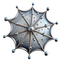 wonderful classic dramatic vintage A delicate spider web covered in morning dew, macro photography, sparkling droplets, realistic rendering authentic original png