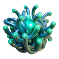 extraordinary minimalist extraordinary creative Intertwined, bioluminescent tendrils of light, pulsing with a gentle, rhythmic glow, in a palette of deep sea greens and blues, resembling a... png