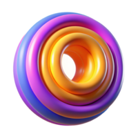 extraordinário criativo Maravilhoso artístico uma Series do concêntrico argolas, irradiando para fora dentro ondas do vibrante, contrastante cores, aceso de uma pulsante, semelhante a um estroboscópio luz original 4k png