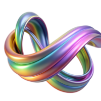 extraordinary classic dramatic artistic A cascade of shimmering, iridescent ribbons, flowing and twisting in a weightless environment, lit by a soft, rainbow gradient high resolution premium png
