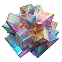 dramatic minimalist impressive creative A chaotic jumble of overlapping, transparent planes, each with a different texture and color, lit by a diffuse, ambient light, resembling layers of... png