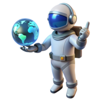 wonderful creative beautiful creative A lone astronaut using a holographic interface to communicate with Earth, depicted in a realistic, detailed style, with soft, ambient lighting professional... png