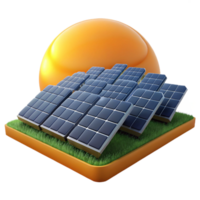 extraordinary vintage serene minimalist A field of solar panels stretching towards the horizon, depicted in a photorealistic, landscape style, with warm, golden hour lighting professional genuine png