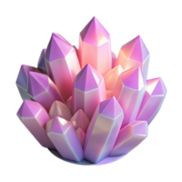 wonderful abstract stunning traditional A cluster of crystalline structures, emitting a soft, internal glow in pastel shades of pink and lavender, low-poly style, soft, ambient lighting... png